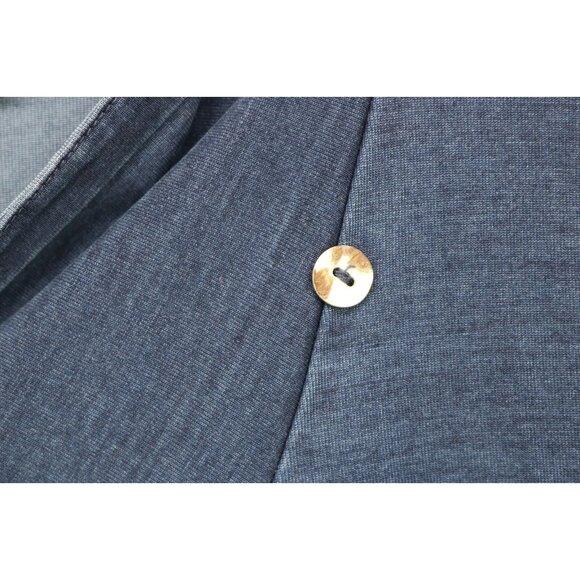 Pure Jill Indigo Long Sleeve Open Front Cardigan-XS-Pockets-Classic-BOHO - Picture 9 of 16